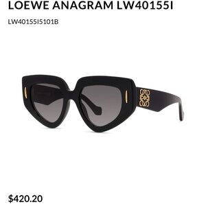 Loewe Anagram Black and Gold Sunglasses